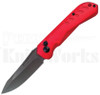 Delta Force Automatic Knife Red Aluminum l Gray 440 Blade l For Sale