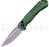 Delta Force Automatic Knife Green Aluminum l Stonewash Blade