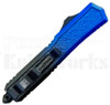 Delta Force OTF Automatic Knife Black/Red l Black & Blue Blade