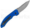 Delta Force Automatic Knife Blue Aluminum l Satin Blade