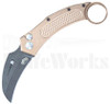 Fort Knifeworks Automatic Karambit Knife Brown l Blackwash Blade l For Sale