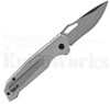 Delta Force Automatic Knife Silver Knurled l Satin Blade