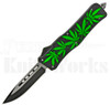 Delta Force OTF Automatic Knife Black Marijuana l 2-Tone Clip Point l For Sale