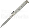 Dolphins 11" Falcon Ring Pull Automatic Knife Mother of Pearl l For Sale