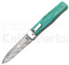 Mikov 241 Predator Automatic Knife Green Camel Bone l Damascus l For Sale Mikov 241 Predator Automatic Knife Green Camel Bone l Damascus l For Sale