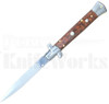 Frank B. 9" Snakewood Stiletto Dagger Automatic Knife l For Sale Frank B. 9" Snakewood Stiletto Dagger Automatic Knife l For Sale