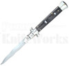 Frank B. 9" Dark Horn Stiletto Kris Automatic Knife Picklock l For Sale