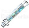 Frank B. 9" Abalone Stiletto Kris Automatic Knife Picklock