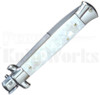 Frank B. 9" Mother of Pearl Stiletto Bayonet Automatic Knife Picklock