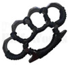 Devils Fist Brass Knuckle Paper Weight Cord-Wrap l Black