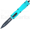 Delta Force Turquoise Automatic OTF Knife l Two-Tone Blade l For Sale
