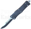 Delta Force D/A OTF Automatic Knife Black l 2-Tone Clip Point l For Sale