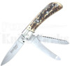 AKC Italy 7" Speed Hunter First Run Automatic Knife Stag l For Sale