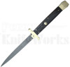 Samir Ahmad 13" Buffalo Horn Stiletto Automatic Knife l Dagger l For Sale