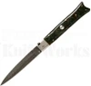 Samir Ahmad 11" Blue/Green Acrylic Fishtail Automatic Knife l For Sale