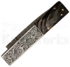 Samir Ahmad 9" Buffalo Horn Leverlock Automatic Knife l Damascus