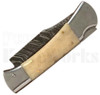 Orang Zaib 9" Camel Bone Automatic Lockback Knife l Damascus
