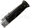 Samir Ahmad 9" Buffalo Horn Swinguard Automatic Knife l Damascus