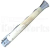 Orang Zaib 11" Camel Bone Stiletto Automatic Knife l 440C Kris