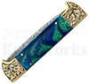 Samir Ahmad 9" Green Pearlex Leverlock Automatic Knife