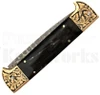 Samir Ahmad 9" Buffalo Horn Leverlock Automatic Knife