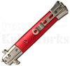 Milano 9" Stiletto Harley Davidson Automatic Knife Red