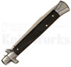 Frank B. 11" Dark Horn Stiletto Automatic Knife l Swedge Blade