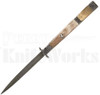 Samir Ahmad 18" Rams Horn Swinguard Automatic Knife l Engraved l For Sale