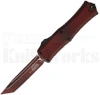 Microtech Hera II Mini T/E OTF Automatic Knife Weathered Crimson l For Sale