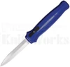Piranha Rated-X D/A OTF Automatic Knife Blue l Mirror Blade l For Sale