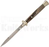 Frank B. 11" 2026 French Horn Stiletto Automatic Knife l Pick Lock l For Sale