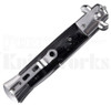 Milano 9" Stiletto Black Pearlex Automatic Knife