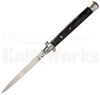 Giovanni Beltrame 13" Italian Stiletto Automatic Knife Dark Horn l For Sale