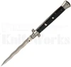 Frank B. 11" Ebony Wood Stiletto Automatic Kris Blade Knife l For Sale