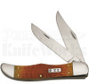 Case XX Persimmon Orange Bone Folding Hunter Knife