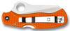 Spyderco Rescue 79mm Orange Serrated Lockback Knife