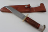 Hess Knifeworks Stacked Leather Frontiersman Knife