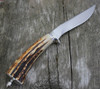 Jim Siska Custom Stag Utility Fixed Blade Knife (Satin)