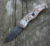 Protech Custom TR-2 Skull P.K. Splash Automatic Knife (Damascus)