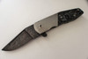 Richard Wright Custom Model 6 Damascus Flipper Knife