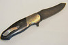 Mike Zscherny Faisal Yamin Destiny Linerlock Flipper Knife (Damascus) Open View