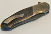 Mike Zscherny Faisal Yamin Destiny Linerlock Flipper Knife (Damascus) Closed View