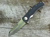 Kansei Matsuno Custom TC008 Black G10 Liner Lock Flipper Knife (Satin)