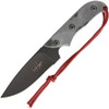 Hazen Knives Bush Mate - 1095 Series Fixed Blade Knife (Black)