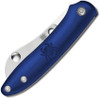 Spyderco Roadie Blue FRN Slip Joint Knife (Satin) - Closed