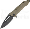 Guardian Tactical Helix Combat Desert Tan Framelock Folder Knife (Black)