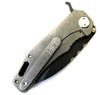 Medford Knife & Tool 187F Black Frame Lock Flipper Knife (Grey PVD) - Closed