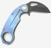 Medford Knife & Tool TFK-1 Black Folding Karambit Knife (Black PVD) - Lock Side