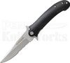 Schrade Smooth Black Aluminum Linerlock Knife (Bead Blast Serr)