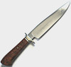 John April Custom Australian Burl Fixed Blade Knife (Hand Satin)